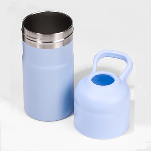 Custom portatile in acciaio inox coibentato sottovuoto Soda birra <span class=keywords><strong>vino</strong></span> refrigeratori isolato sottovuoto porta bottiglia d'acqua <span class=keywords><strong>con</strong></span> manico - Product Image 4