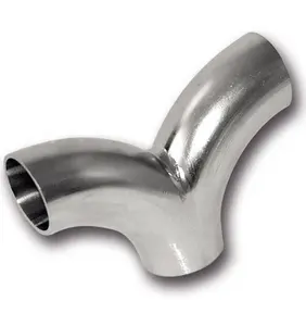 ASTM B363 Pure Titanium Y-Type Tee Coupling Tube Pipe Fittings