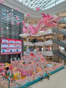 Château gonflable géant Wolong sur le thème du château féerique, toboggan gonflable en PVC, structure de jeux commerciale pour enfants, <span class=keywords><strong>location</strong></span> pour parcs d'attractions - Product Image 4