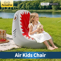 Fauteuil Gonflable Requin Pursuefree pour Enfants – Canapé Portable pour Enfants, Idéal Intérieur & Extérieur – Canapé Animal