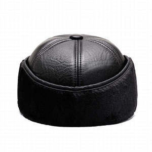 Casquette <span class=keywords><strong>d</strong></span>écontractée unisexe <span class=keywords><strong>d</strong></span>'hiver pour homme <span class=keywords><strong>d</strong></span>'âge moyen, en toile brossée à 6 panneaux, avec protection auriculaire, style baseball, embossée - Product Image 5