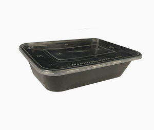 Food Grade PP <strong>Rectangular</strong> Disposable Takeaway Box Custom Extra Thick <strong>Clear</strong> Meal Prep <strong>Container</strong> with Lid Fast Food Packaging Box - Product Image 1