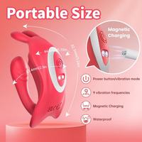 Großhandel App-gesteuerter Tragbarer Vibrator für Paare, Ferngesteuerter Slip-Vibrator für G-Punkt und Klitoris-Stimulation