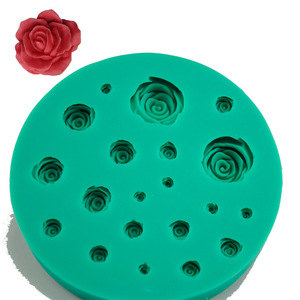 Rose Flower Silicone <b>Mold</b> 7 Piece Set For DIY Baking Cake Fondant Chocolate <b>Molds</b> - Product Image 4