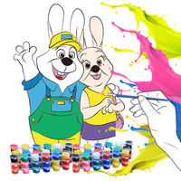 Coloriage à l'eau pour enfants, jeu de dessins éducatifs, fait à la main, puzzle graffiti de maternelle, DIY, bricolage
