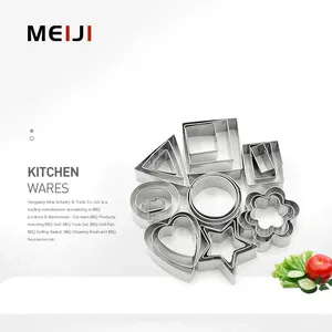 MEIJI New Arrivals Hot Sale Wholesale Set of 24 Beard Cookie Cutter Cutter Shape 24 PCS Cartoon Cookie Cutters