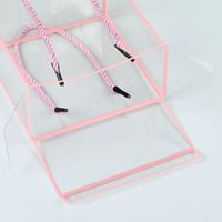 Boîte carrée transparente en PET, boîte en plastique pour cadeaux, bouquet de fleurs, boîte en PP, boîte transparente pour gâteaux et desserts