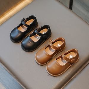 Scarpe in Pelle Stile Principessa Britannica per Bambine, Suola Morbida, Comode Scarpe Basse per Uso Quotidiano - Product Image 2