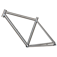 Cadre de vélo en alliage de titane usiné CNC sur mesure de qualité supérieure pour vélo de route, VTT, gravel, avec design personnalisable, durable et léger