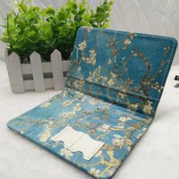 Ensemble de housses de passeport personnalisées à motif tendance en cuir PU, avec étiquette de bagage portable à impression numérique pour hommes et femmes