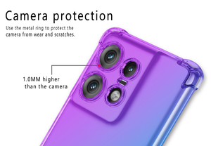 Para Moto Edge 50 Pro Case, Cute Clear Gradient a prueba <span class=keywords><strong>de</strong></span> golpes Corner Soft TPU Phone Cases Cover para <span class=keywords><strong>Motorola</strong></span> Moto Edge 50 Pro - Product Image 4