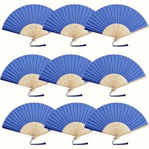 Abanicos Clásicos Blancos de Arte Popular AM YOUR FANS, Abanicos de Bambú Tallado y Papel de Calidad, Regalos para Bodas con Impresión - Product Image 1