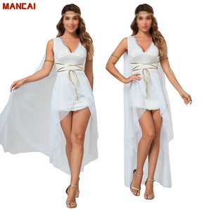 Costume <span class=keywords><strong>de</strong></span> déesse blanche élégante directe d'usine Costume <span class=keywords><strong>de</strong></span> déesse grecque antique Halloween Sexy femmes robe <span class=keywords><strong>de</strong></span> reine romaine Cosplay - Product Image 1