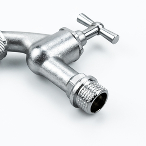 TMOK RTS 1/2 "extérieur jardin chromé mat vanne de sortie Auslaufventil <span class=keywords><strong>robinet</strong></span> Bibcock <span class=keywords><strong>robinet</strong></span> d'eau avec raccord de tuyau - Product Image 2