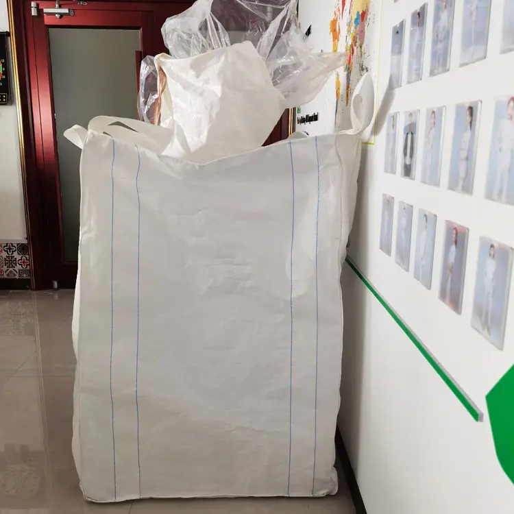 2023 China manufacture waterproof big bag ton bag jumbo fibc sacks pp woven fabric for powder flour rice