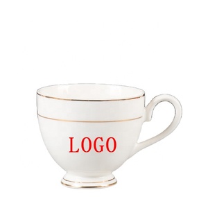 Ensemble tasse et soucoupe à café en <span class=keywords><strong>porcelaine</strong></span> blanche pour hôtel, restaurant, vente en gros, tasses à café en céramique - Product Image 1