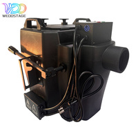 Machine à brouillard électrique à glace carbonique basse 6000W en acier inoxydable pour mariage, scène, fête, avec boîtier de buse de tuyau, contrôle manuel 2 canaux, portée 250m