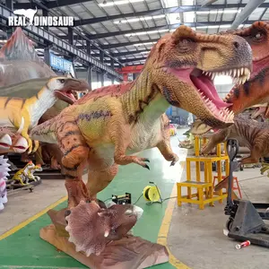 Dinosaurio animatrónico de tamaño real, Tiranosaurio Rex, dinosaurio t-rex realista