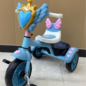Kids Tricycle With Lights And Music For 2-4 Years Indoor Outdoor Use Foaming Wheels Color Mixing - Product Image 4