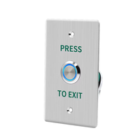 Botón de Salida de Acero Inoxidable de 22 mm, Resistente al Agua IP65, para Sistemas de Control de Acceso a Puertas Impermeables