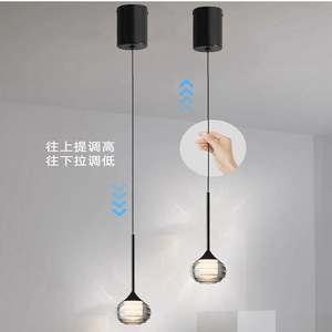 โคมไฟเพดานห้องนอนสไตล์มินิมอลทันสมัย โคมไฟติดผนังแนวตั้งยาวสำหรับตกแต่งผนังหลังทีวี ให้ความรู้สึกหรูหรา โคมไฟระย้าทันสมัย - Product Image 1