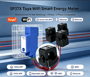 มิเตอร์วัดพลังงานอัจฉริยะ SP37X Tuya WiFi แบบสองทิศทาง สำหรับระบบ PV Net Metering | รองรับ 1 เฟส / 3 เฟส รุ่น W887 - Product Image 4