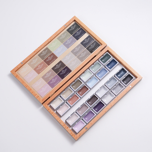 Set di Colori ad Acquerello Professionale Fontainebleau, 24 Colori Semi-Solidi in Scatola di Legno - Product Image 2