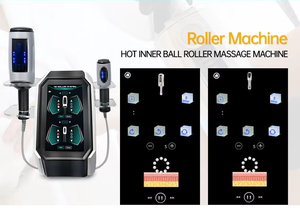 Effective Improves Lymphatic Drainage 2 Handles Inner <b>Ball</b> Roller Endo Roller Body <b>Massage</b> Muscle Stiffness Soreness Machine - Product Image 4