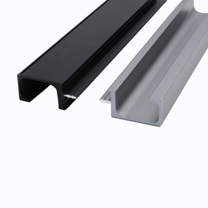Aluminum Alloy Cabinet Handle Bar G Shape Concealed Wardrobe <b>Door</b> Handle Durable Die Casting Minimalist Design - Product Image 4