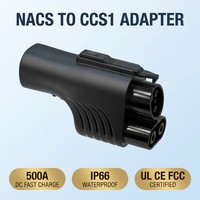 Nouvel adaptateur de chargeur rapide Tuochi NACS vers CCS1 500A, convertisseur DC EV haute performance, IP66 robuste, prêt pour l'extérieur, certifié UL