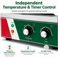Nouvelle machine commerciale électrique en acier inoxydable à six grilles pour corn-dogs croustillants au fromage, 220V, facile à utiliser