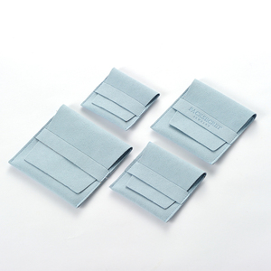 Wholesale Custom Logo Printed Microfiber <b>Envelope</b> Pocket Pouch for Ring and Bracelet Jewelry Packaging - Product Image 5