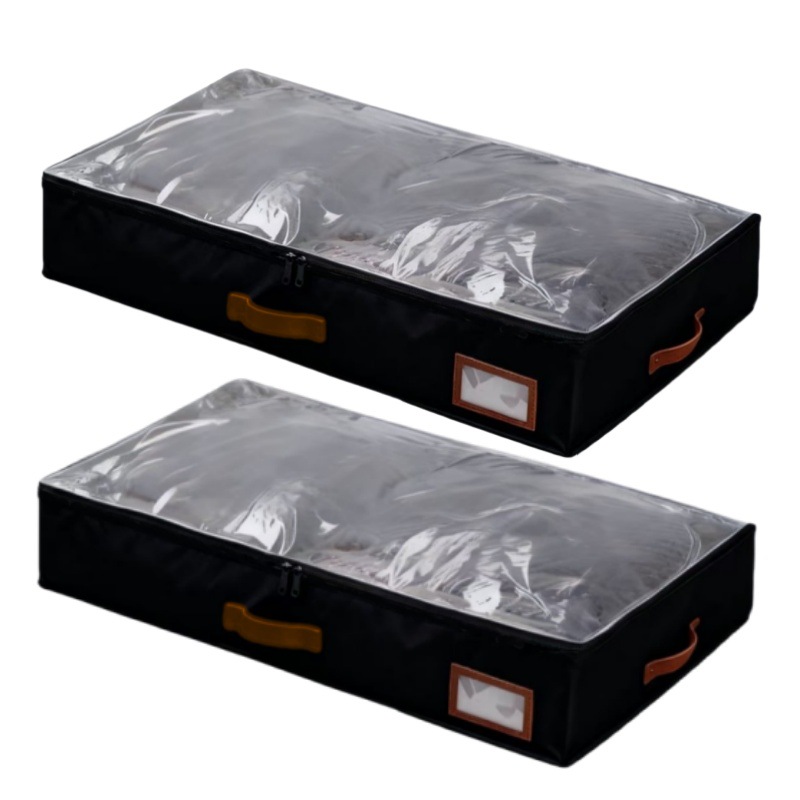Lot de 2 sommiers de taille moyenne - Noir