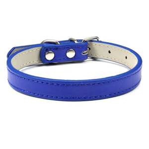 Collar de Perro Ajustable de Cuero PU Impermeable de Primera Calidad, con Remaches Anti-Mordidas, Hebilla de Metal Monocromática para Perros Pequeños y Medianos, Gatos, Uso Diario - Product Image 4