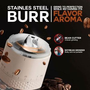 Digital Mini SS Core Coffee <b>Grinder</b> 38 Levels Adjustment USB RechargeablePortable Coffee <b>Grinder</b> <b>for</b> Travel - Product Image 2