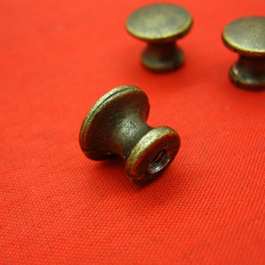 Chengyu Mini Mushroom Head <b>Drawer</b> Handles Bronze Zinc Alloy Traditional Furniture <b>Knobs</b> - Product Image 1