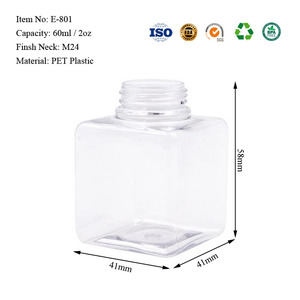Wholesale <strong>60ml</strong> Clear PET <strong>Plastic</strong> Square Foam Soap Pump <strong>Bottle</strong> - Product Image 6