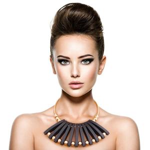 Colliers à chaîne unisexe faits à la main en bois plaqué or rose Style simple fête d'affaires mariage à la mode bijoux unisexe-pour - Product Image 2