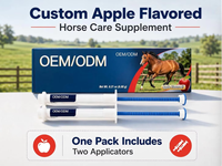 Pâte buccale aromatisée à la pomme de qualité supérieure OEM ODM pour la gestion des parasites internes et externes chez les chevaux d'élevage