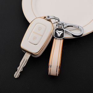 Étui <span class=keywords><strong>de</strong></span> protection souple en TPU pour clé <span class=keywords><strong>de</strong></span> voiture Renault Koleos Kadjar Talisman FLUENCE CAPTUR, avec porte-clés et accessoires - Product Image 3