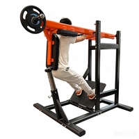 Máquina de prensa de piernas con carga de placas para gimnasio comercial, equipo de fuerza para entrenamiento físico, máquina de sentadillas tipo péndulo