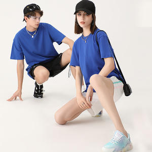 LYN957 Nuevo diseño de algodón de alta calidad Loose Fit <span class=keywords><strong>Little</strong></span> Drop Shoulder Blank camiseta de gran tamaño para hombres - Product Image 4