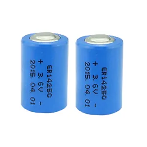 Lisocl2 battery 1/2AA 3.6V 1200mAh ER14250 Battery For Heat Meter