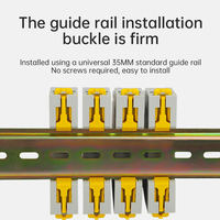 Vente en gros Ampèremètre numérique à guidage Voltmètre à affichage numérique monophasé Voltmètre Rail Din Affichage numérique LED