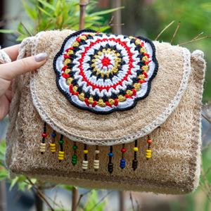 Bolso Bandolera de Lona Ecológica para Mujer, con Flores, Moderno, para Verano, Otoño y Primavera, Venta al Por Mayor - Product Image 3
