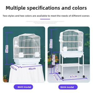 Villa Mynah Cockatiel Lovebird pappagallino allevamento di grandi dimensioni in metallo gabbia per <span class=keywords><strong>uccelli</strong></span> per pappagalli - Product Image 3