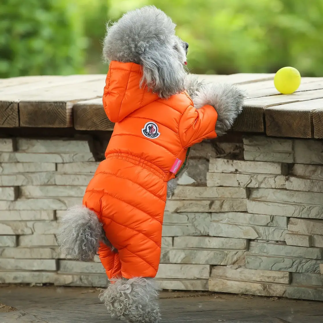 Wholesale high quality apparel windproof down padded jacket doggy puppy warm coat pet luxury dog winter clothes