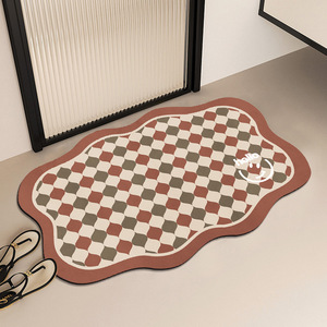 Phong Cách Hiện Đại Tùy Chỉnh Non-Slip Thấm Tắm <span class=keywords><strong>Mat</strong></span> Diatom Bùn <span class=keywords><strong>Mat</strong></span> Với Sơn Dầu Hoa Cho Nhà Khách Sạn Nhập Cửa Phòng Tắm <span class=keywords><strong>Mat</strong></span> - Product Image 2