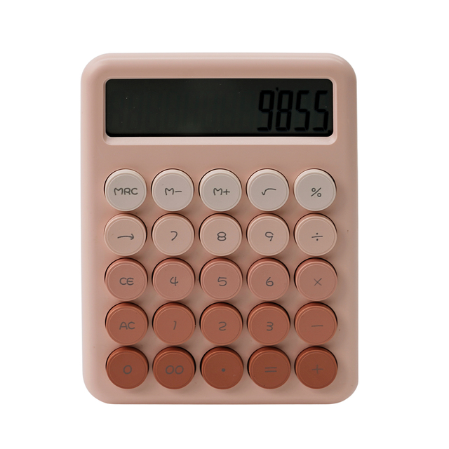 Factory Direct Sale Colored Student Electronic 12 Digit Large LCD Screen Display Smart Calculators