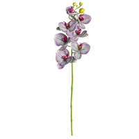 LUIY-Hochwertige 7-Köpfige Große Phalaenopsis Silikon-Baumwoll-Simulationsorchidee für Hochzeit Heimdekoration Konditorei Backwaren